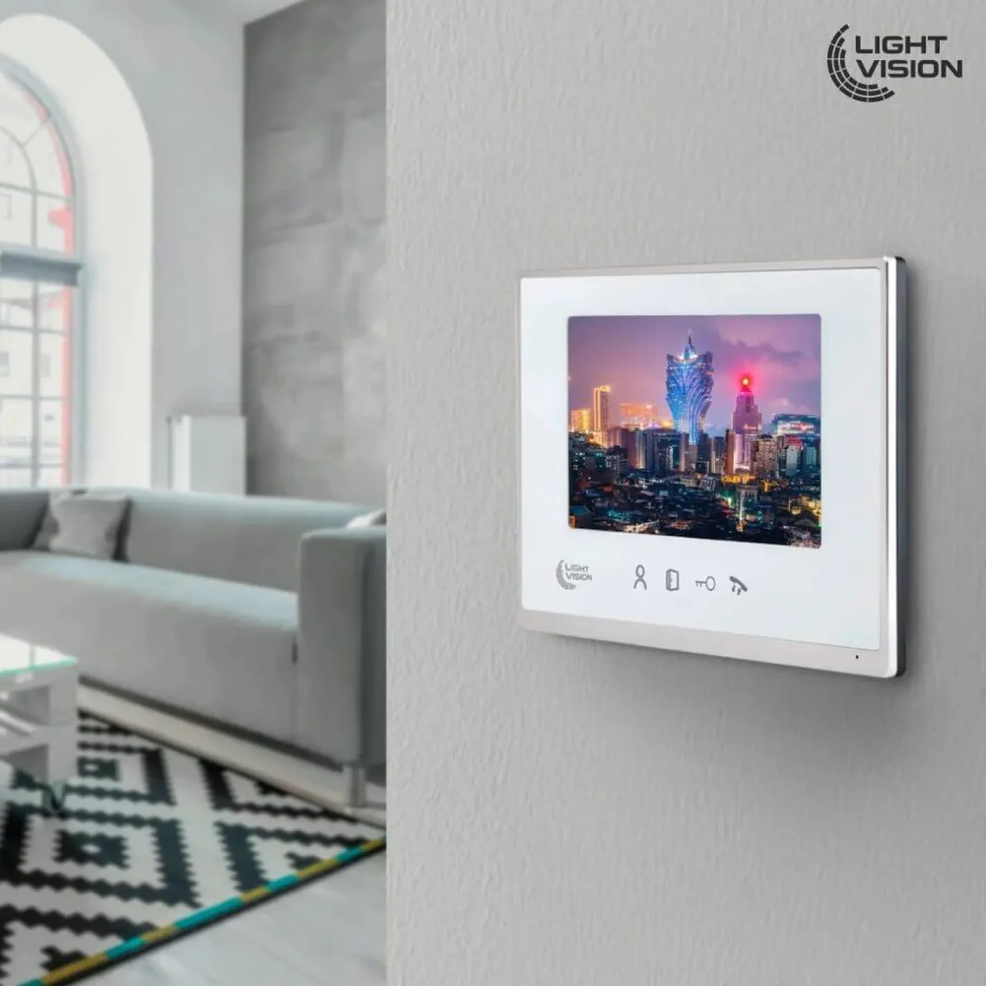 Відеодомофон 7” WiFi Light Vision Macao FHD White - Фото 3